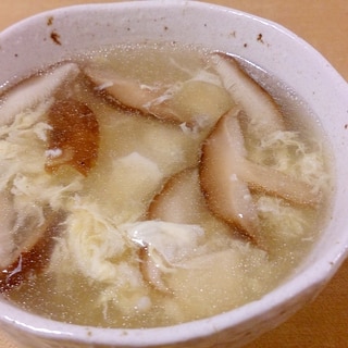 ウェイパーで中華風卵スープ